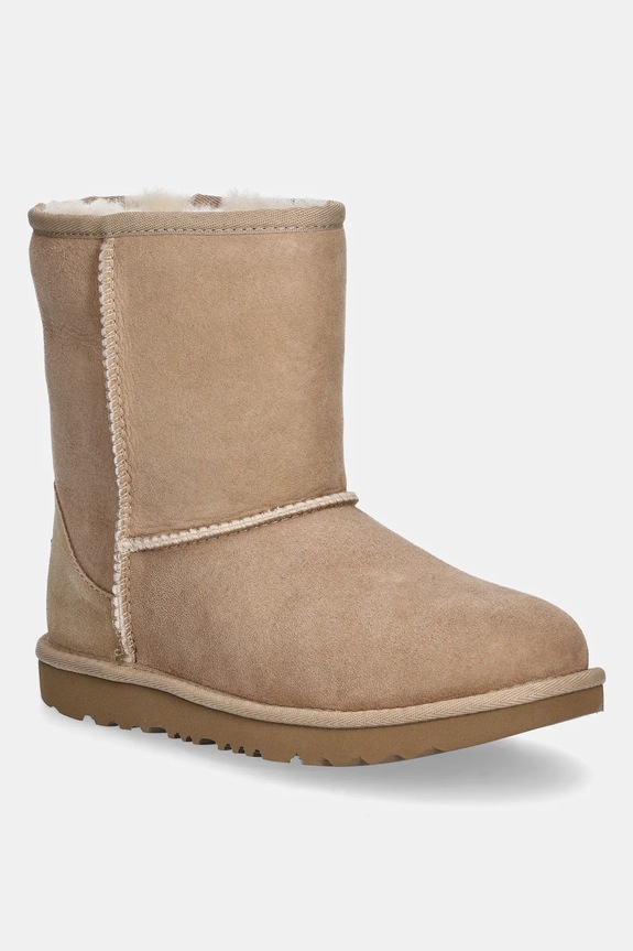 Μπότες σουέτ για παιδιά UGG Classic II χωρίς φερμουάρ μπεζ 1017703K