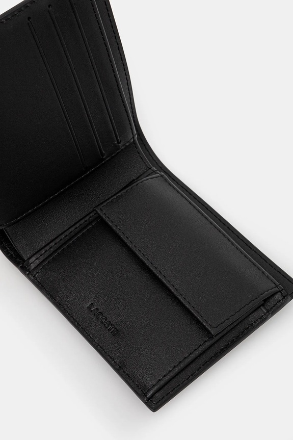 Lacoste - Bőr pénztárca fekete NH1112FG
