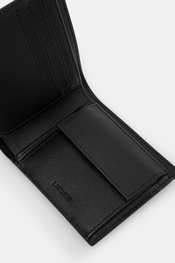 Lacoste - Bőr pénztárca fekete NH1112FG