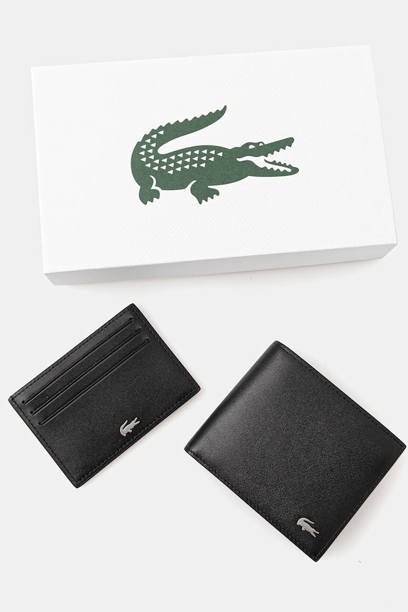 Lacoste - Portofel de piele NH2505FG negru