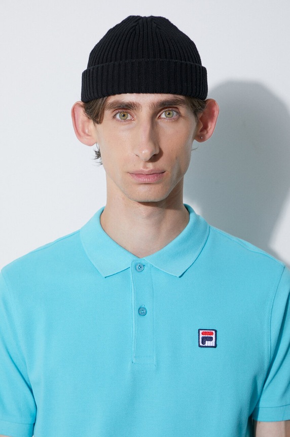 Bavlnené polo tričko Fila 682394 modrá