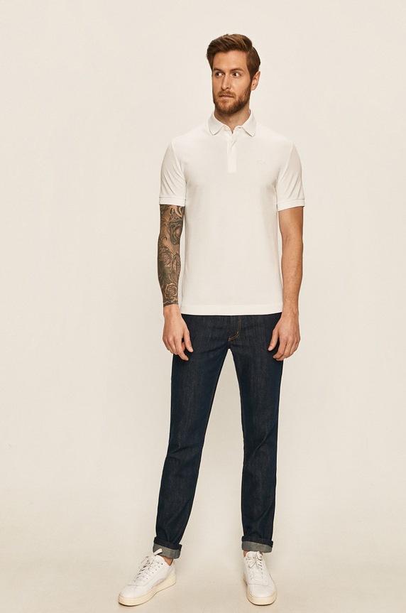 Lacoste - Тениска с яка PH5522 бял AW24