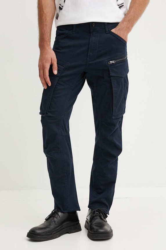 G-Star spodnie Rovic zip 3d regular tapered niebieski D02190.5126