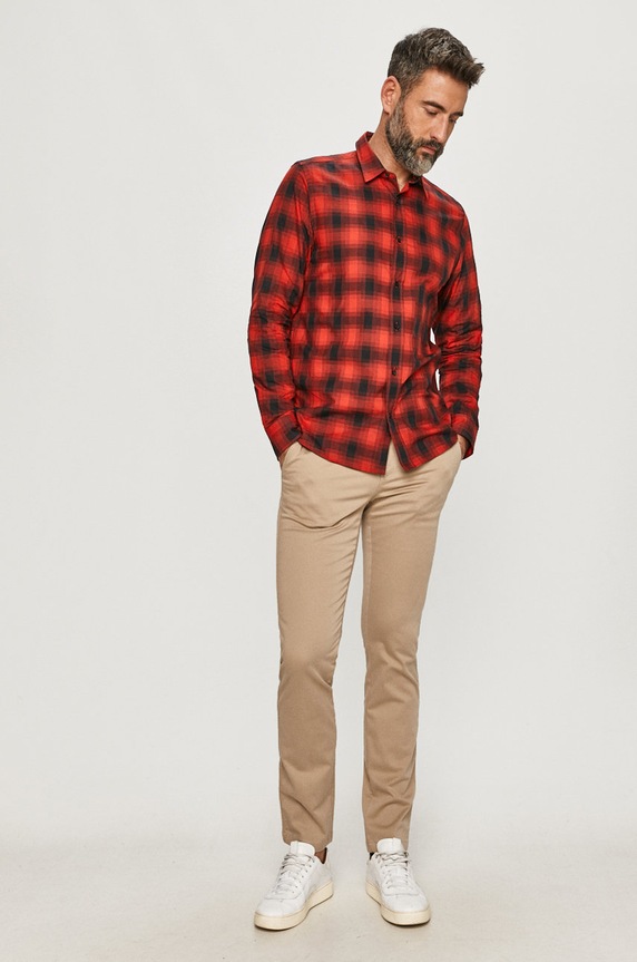 Tommy Hilfiger - Παντελόνι MW0MW08644 μπεζ AA00