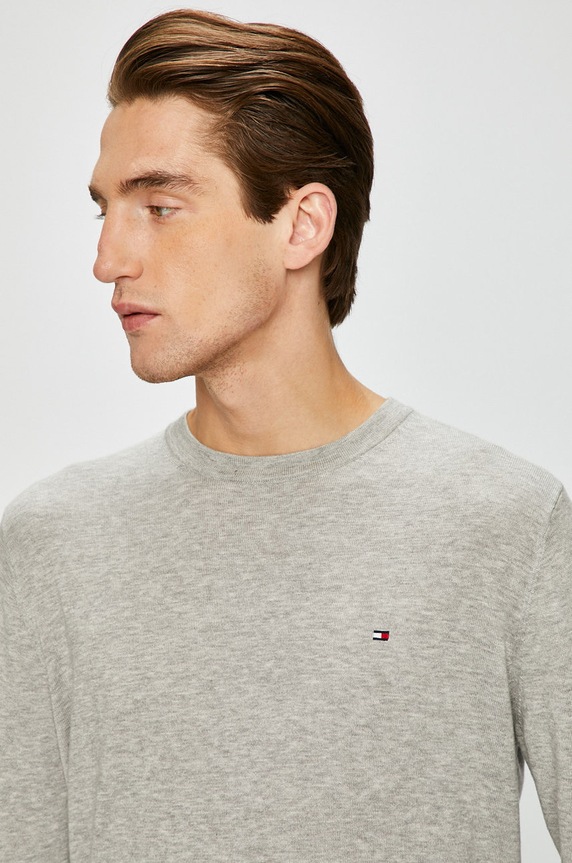 Tommy Hilfiger Sweter MW0MW04978 szary MW0MW04978