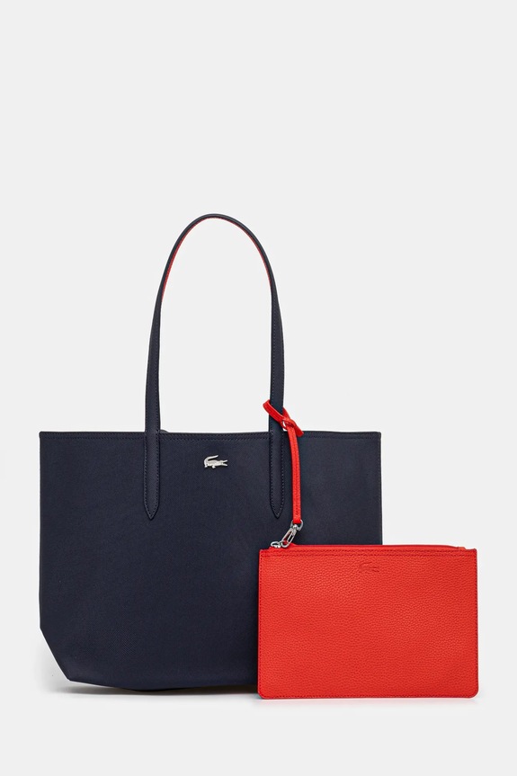 Lacoste - Τσάντα δυο όψεων σκούρο μπλε NF2142AA