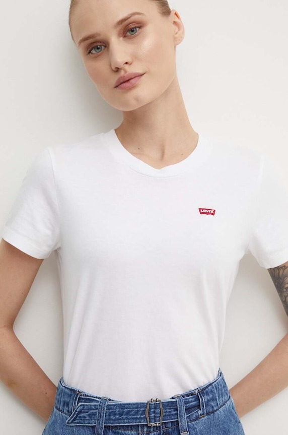 Levi's - Top bawełna biały 39185.0006