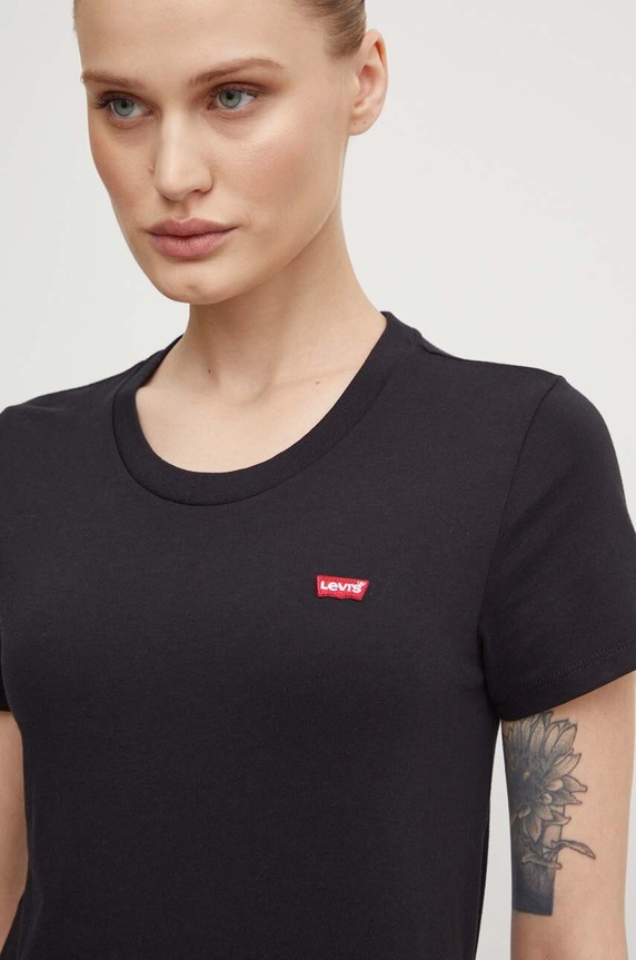 Levi's - Top pamut fekete 39185.0008