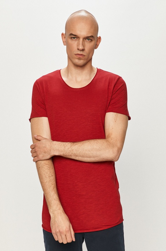 Jack & Jones - T-shirt regular czerwony 12136679