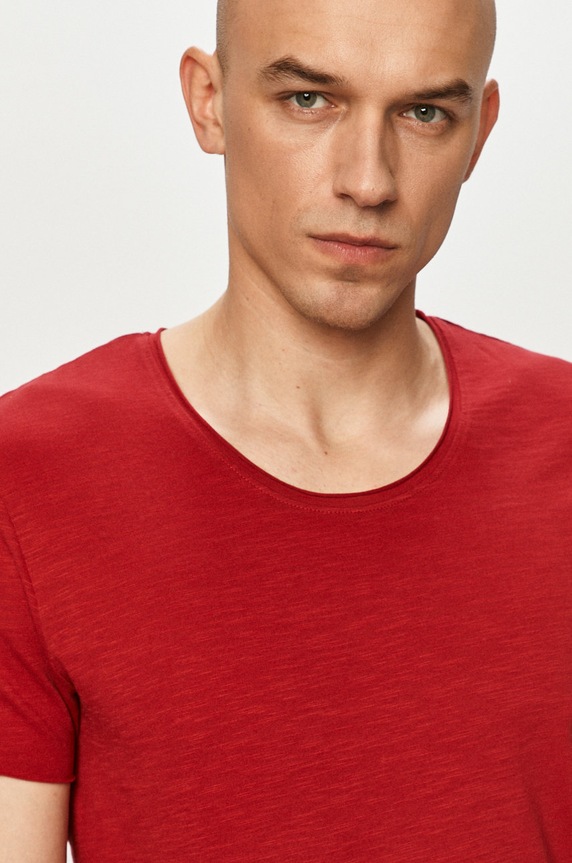 Jack & Jones - T-shirt czerwony 12136679