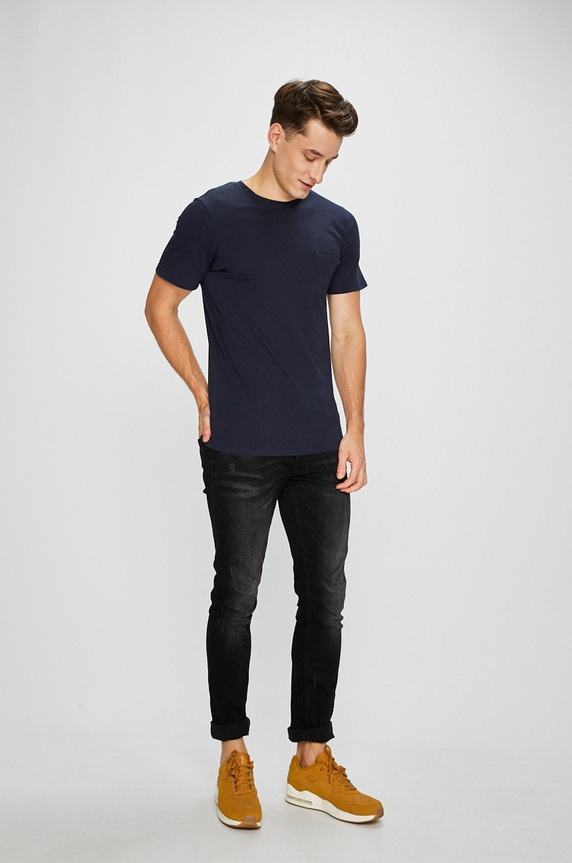 Jack & Jones - T-shirt 12136714 granatowy AA00