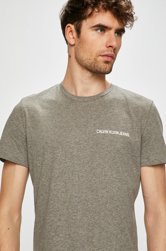 Calvin Klein Jeans - Pánske tričko sivá J30J307852
