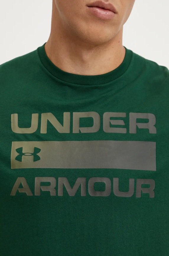 Under Armour tričko pánske TEAM ISSUE WORDMARK 1329582 zelená