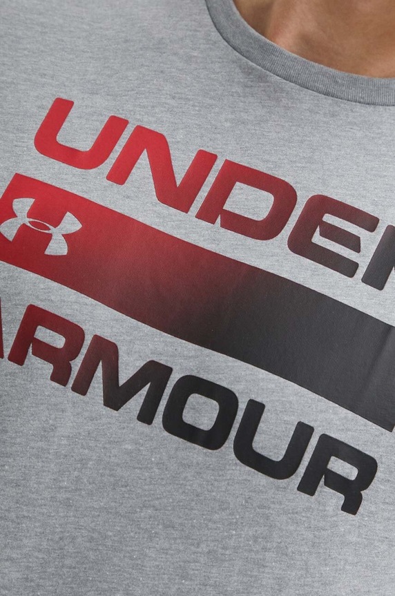 Under Armour tričko pánské TEAM ISSUE WORDMARK 1329582 šedá