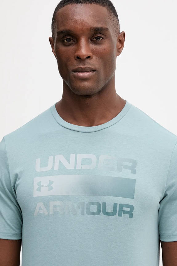 Under Armour t-shirt Ανδρικό TEAM ISSUE WORDMARK πράσινο 1329582