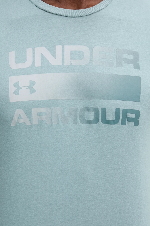 Under Armour t-shirt Ανδρικό TEAM ISSUE WORDMARK 1329582 πράσινο