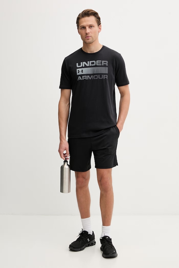 Under Armour t-shirt ανδρικό TEAM ISSUE WORDMARK 1329582 μαύρο SS26