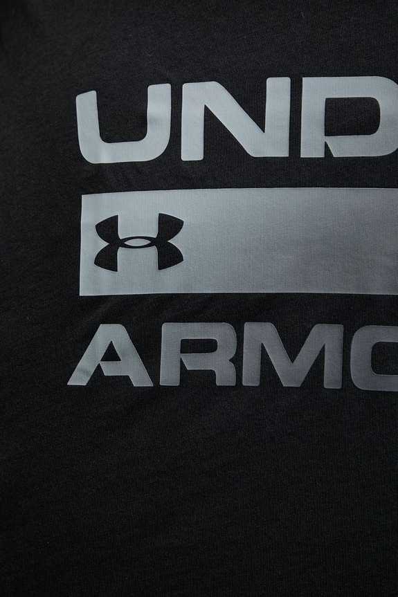 Under Armour t-shirt ανδρικό TEAM ISSUE WORDMARK 1329582 μαύρο