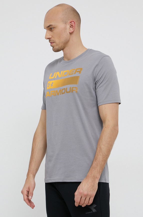Under Armour T-shirt męski TEAM ISSUE WORDMARK szary 1329582