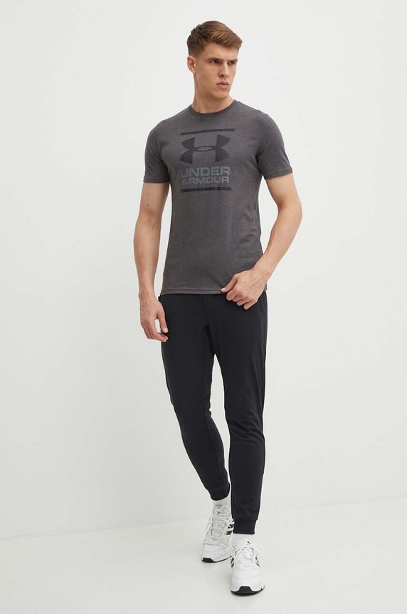 Under Armour - Pánske tričko 1326849 sivá AW23