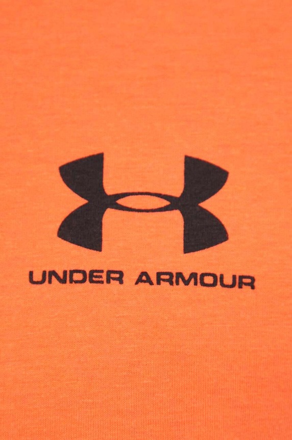 Under Armour tréningové tričko pánske s bavlnou SPORTSTYLE LEFT CHEST 1326799 oranžová