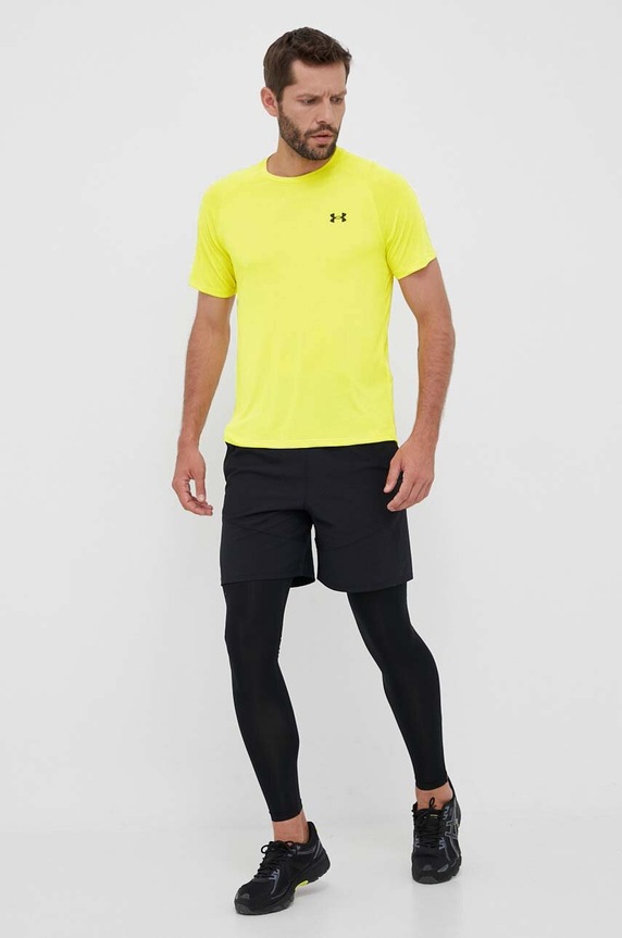 Under Armour t-shirt treningowy męski Tech SS Tee 2.0 1326413 żółty SS26