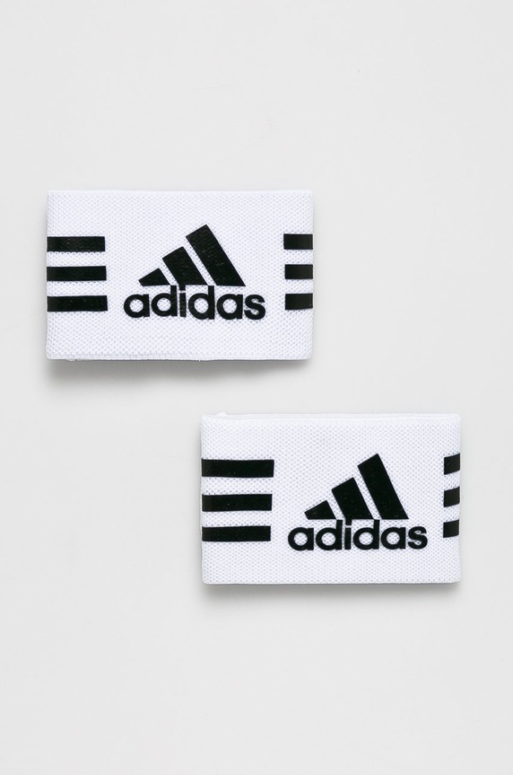 Περιβραχιόνια για ποδοσφαιρικές γκέτες adidas Performance 2-pack προπόνηση λευκό 604433