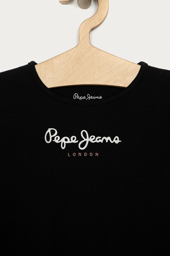 Dziewczynka Pepe Jeans longsleeve dziecięcy Hana PG501364 czarny