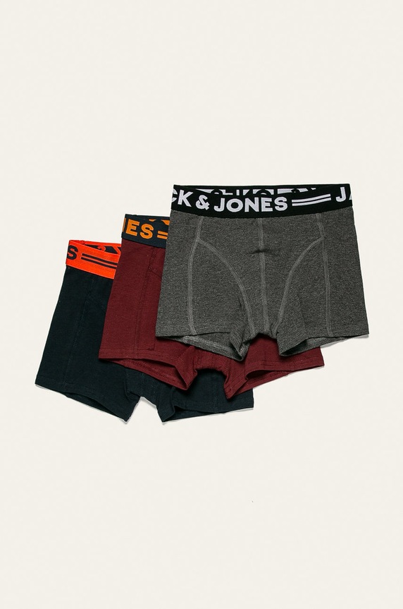 Jack & Jones - Boxeri copii 128-164 cm (3-pack) boxeri gri 12149294
