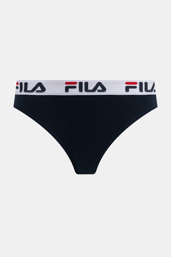 Fila stringi damskie bawełniane z elastanem granatowy FU6061