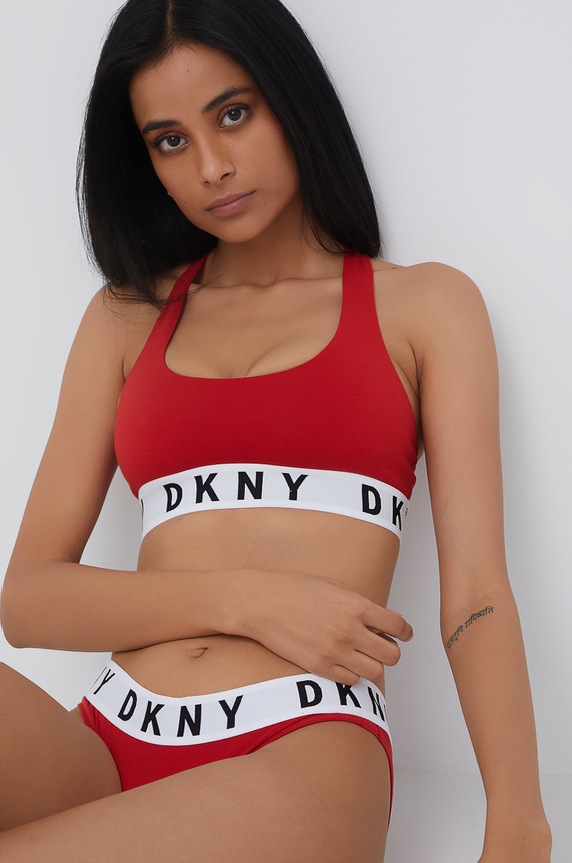 Dkny biustonosz sportowy miękka czerwony DK4519