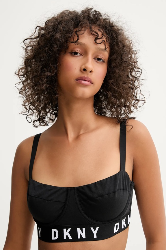 Dkny – Biustonosz dzianina czarny DK4521