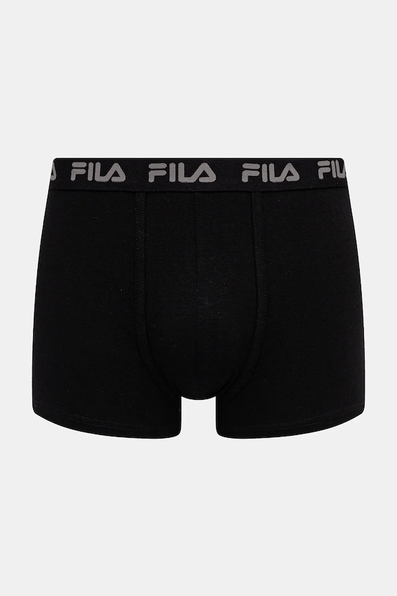 Fila bokserki dopasowane męskie z bawełną 2-pack FU5004/2 czarny AA00
