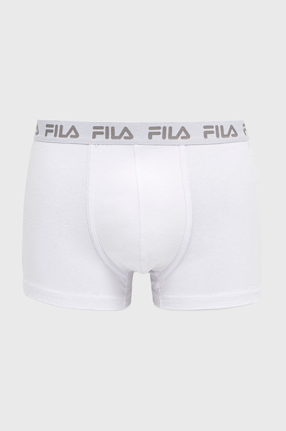 Fila bokserki dopasowane męskie z bawełną 2-pack dzianina biały FU5004/2