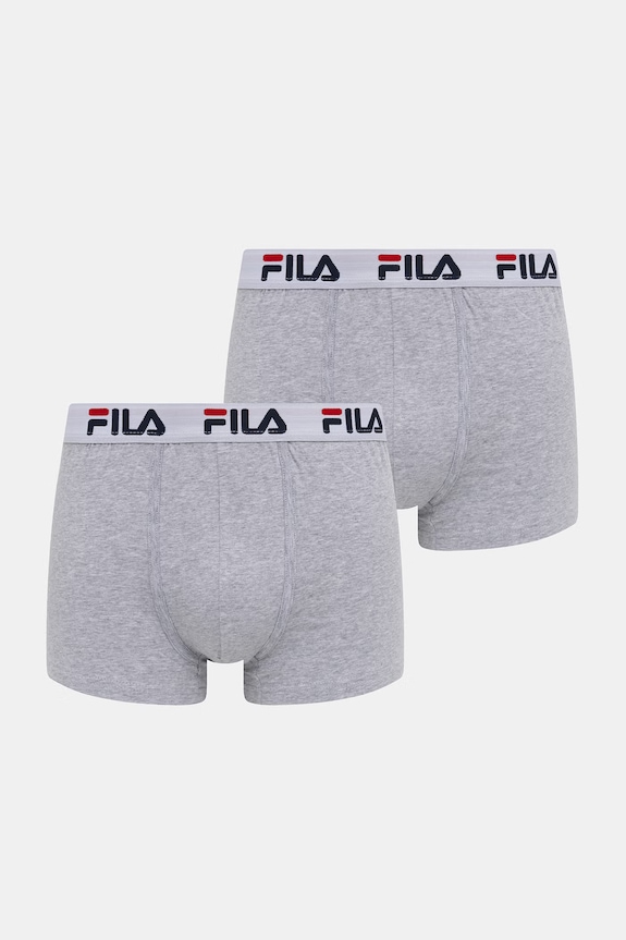 Fila Testhezálló boxeralsó férfi pamuttal 2-es csomag nyomtatásos szürke FU5016/2