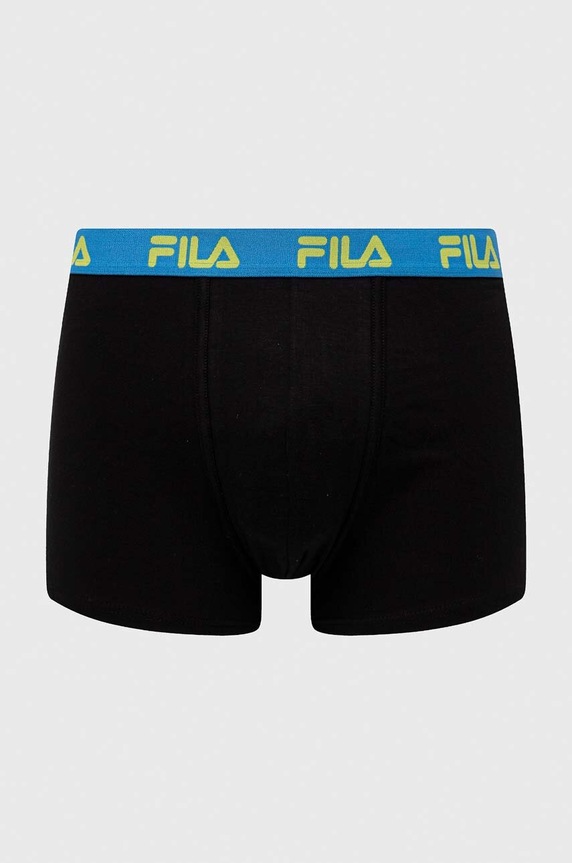 Fila εφαρμοστά μποξεράκια Ανδρικά με βαμβάκι 2-pack FU5016/2 μαύρο AA00
