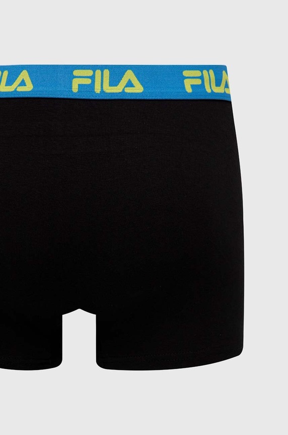 Fila εφαρμοστά μποξεράκια Ανδρικά με βαμβάκι 2-pack μαύρο FU5016/2
