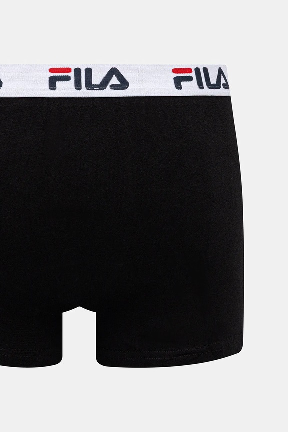 Fila bokserki dopasowane męskie z bawełną 2-pack FU5016/2 czarny AA00