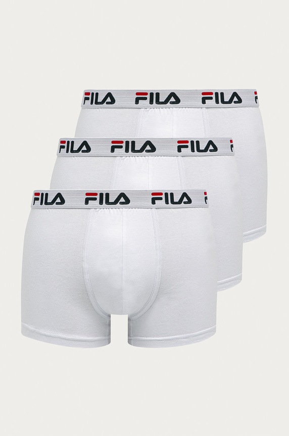 Fila Priliehavé boxerky pánske s bavlnou 2-pak potlač biela FU5016/2