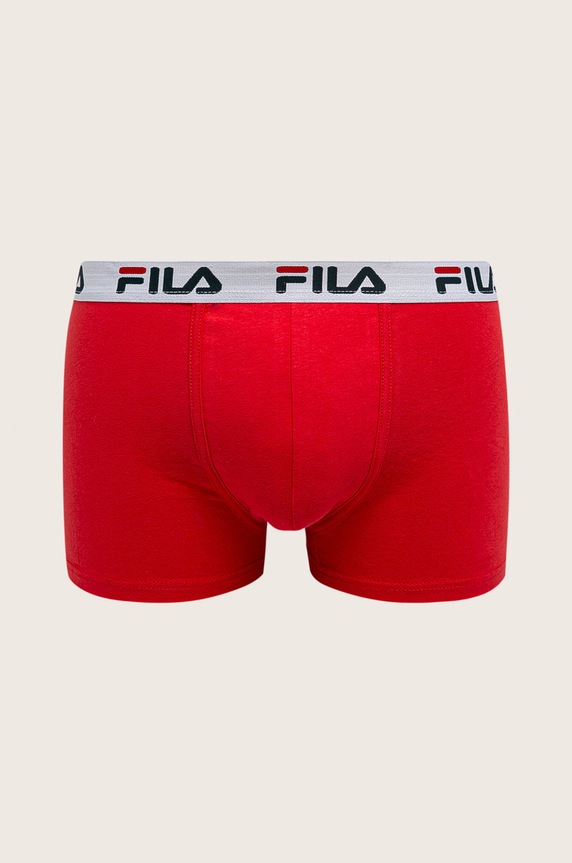 Fila uske bokserice za muškarce s pamukom 2-pack print crvena FU5016/2