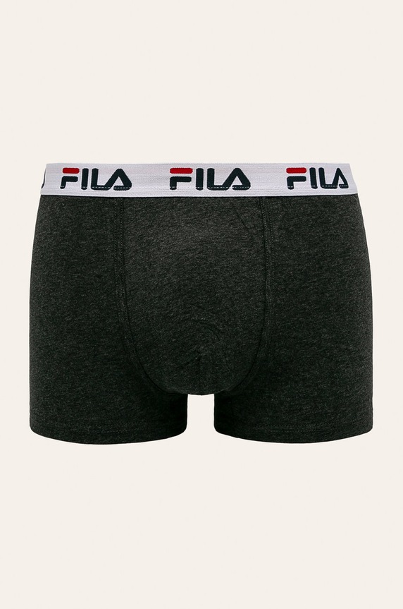 Fila bokserki dopasowane męskie z bawełną 2-pack FU5016/2 szary AA00