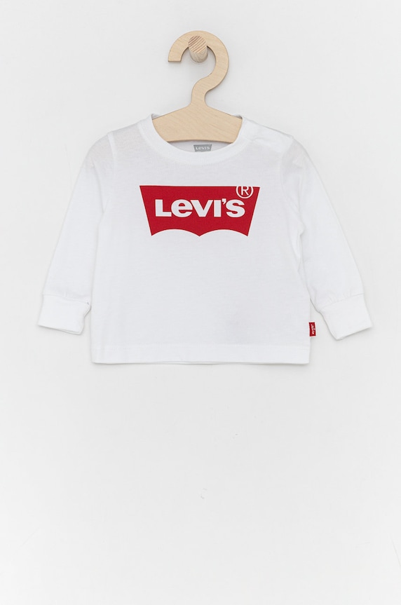 Levi's - Longsleeve dziecięcy 62-98 cm nadruk biały NP10014