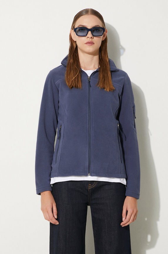 Columbia - Bluza Fast Trek bez kaptura granatowy 1465351