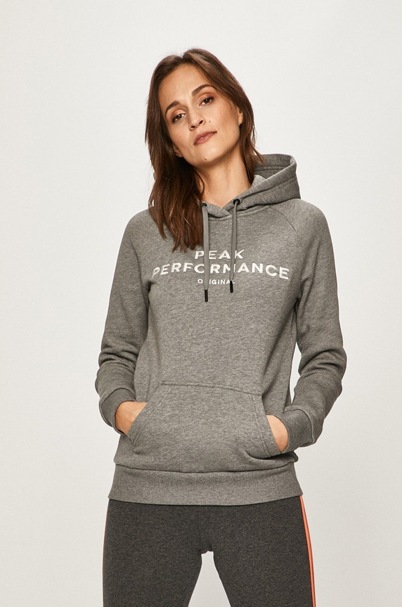 Peak Performance - Bluza imprimeu gri G66761014