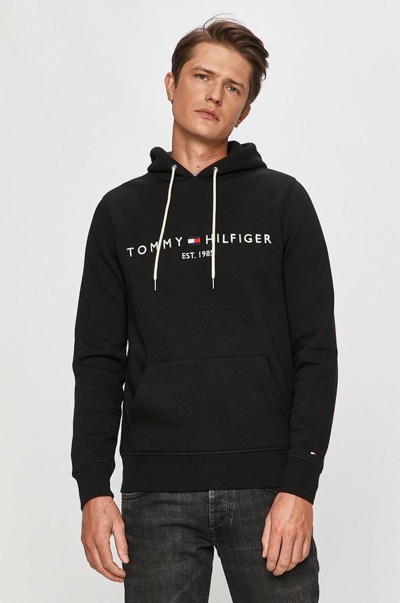 Tommy Hilfiger - Φούτερ MW0MW10752 μαύρο MW0MW10752
