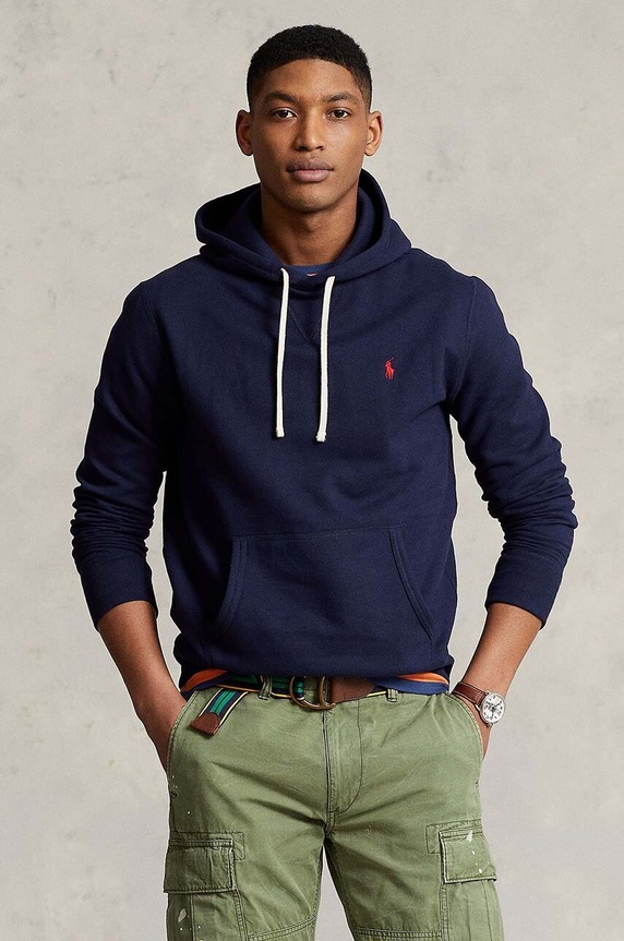 Polo Ralph Lauren - Bluza 710766778007 z kapturem granatowy 710766778007