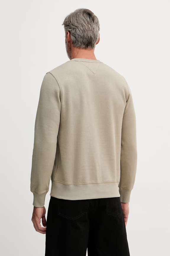 Îmbrăcăminte Tommy Hilfiger hanorac bărbătesc cu bumbac MW0MW11596 verde
