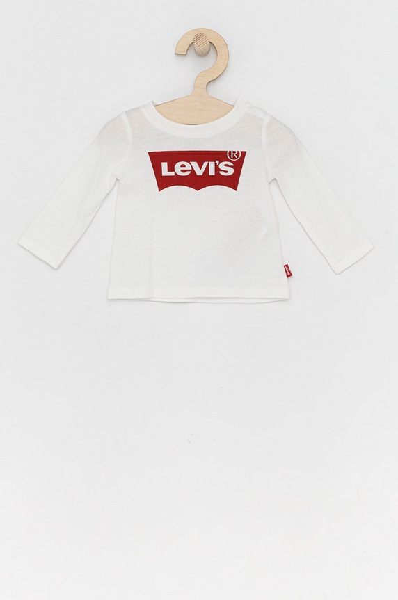 Levi's - Longsleeve dziecięcy 56/62-98 cm nadruk biały NP10504