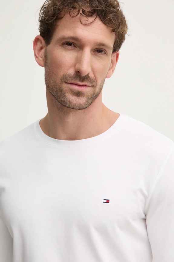 Tommy Hilfiger longsleeve biały MW0MW10804