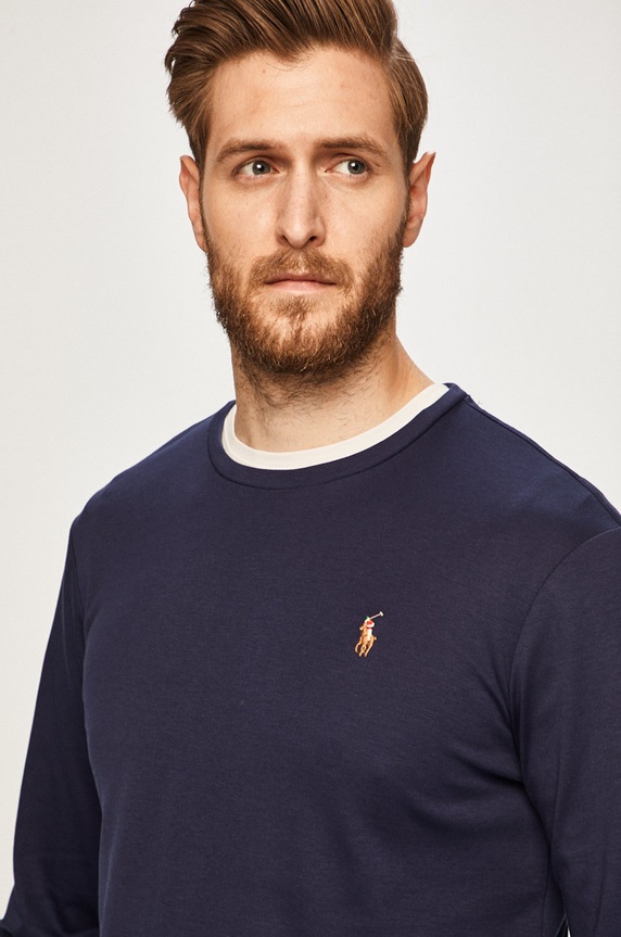 Polo Ralph Lauren - Longsleeve 710760121003 bawełna granatowy 710760121003